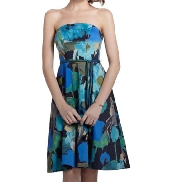 🖤Anthropologie Vanessa Virginia colorful party dress - Picture 1 of 12